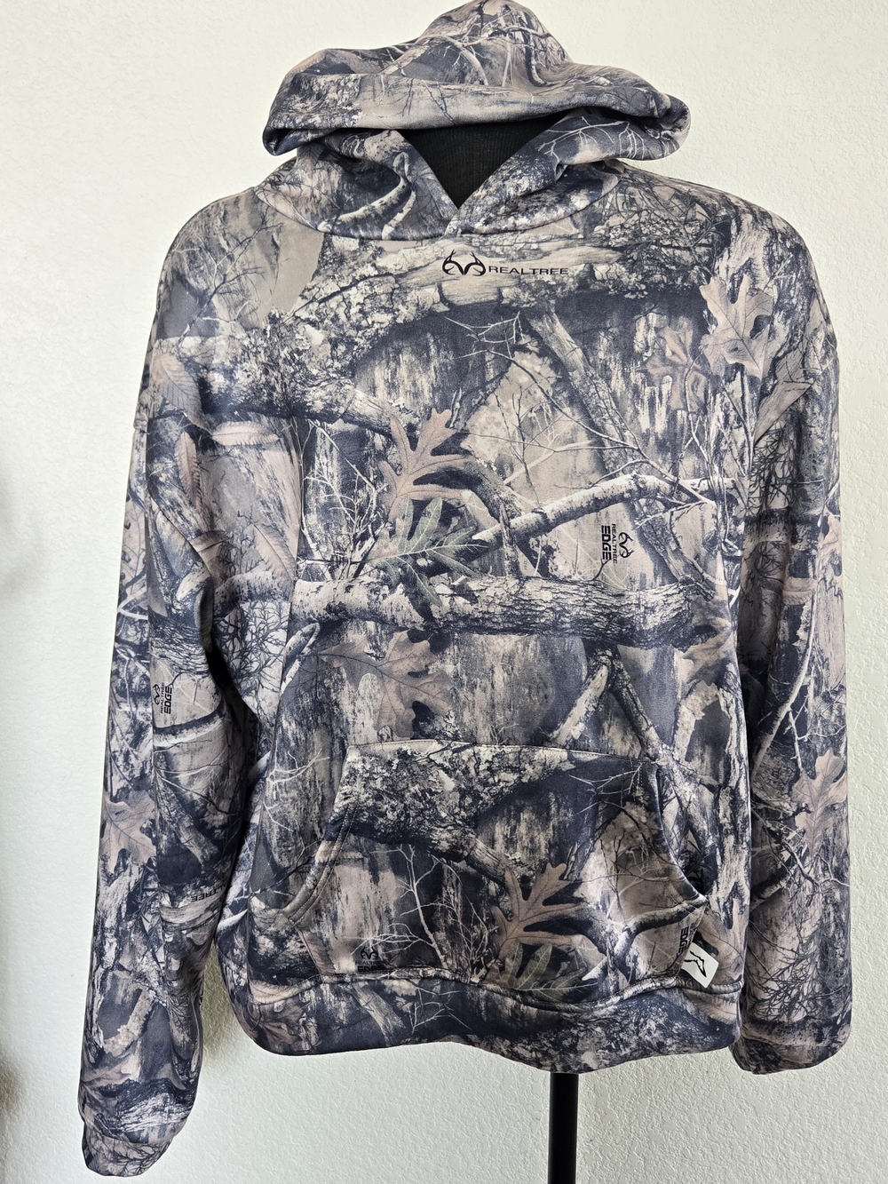 Akimbo Hoodie Men's SZ XXL Realtree Edge Camo Boxy Streetwear Hunting Pullover